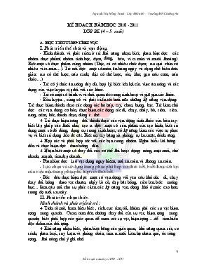 Giáo án Mầm non Lớp 5 tuổi - Nguyễn Thị Hồng Trinh