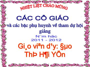 Bài giảng Mầm non Lớp 4 tuổi - Chủ đề lớn: Thế giới thực vật - Đề tài: Nhận biết, phân biệt hình tròn, hình vuông, hình tam giác, hình chữ nhật - Đào Thị Hải Yến