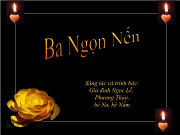 Bài giảng Mầm non lớp lá - Ba ngọn nến