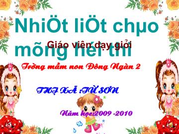 Bài giảng mầm non lớp lá - Cháu yêu cô thợ dệt