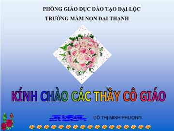 Bài giảng Mầm non lớp lá - Chủ đề: Bé và luật giao thông