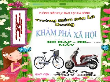 Bài giảng mầm non lớp lá - Khám phá xã hội