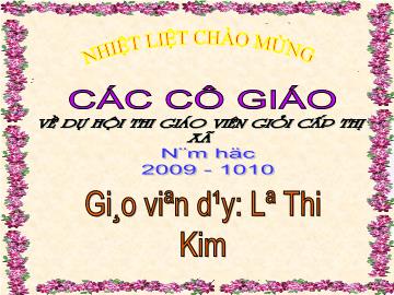 Bài giảng Mầm non lớp lá - Làm quen công việc của nhà nông