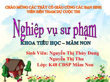 Bài giảng Mầm non lớp lá - Làm quen với chữ cái u, ư - Chủ điểm: Ngành nghề