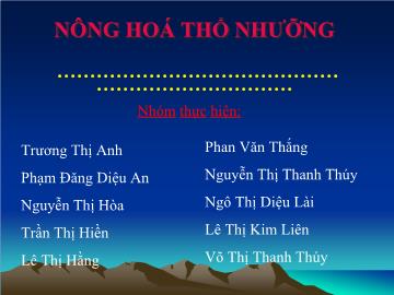 Bài giảng mầm non lớp lá - Lớp ếch nhái hay lưỡng cư