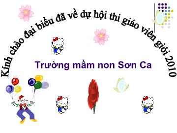 Bài giảng Mầm non lớp lá - Toán: Đếm đến 7, nhận biết nhóm có số lượng 7, nhận biết số 7