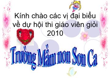 Bài giảng Mầm non lớp lá - Toán - Đếm đến 9, nhận biết nhóm có số lượng 9, nhận biết số 9