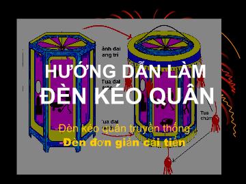 Bài giảng lớp Lá - Hướng dẫn làm đèn kéo quân