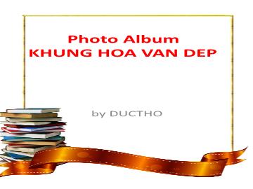 Photo Album Khung hoa văn